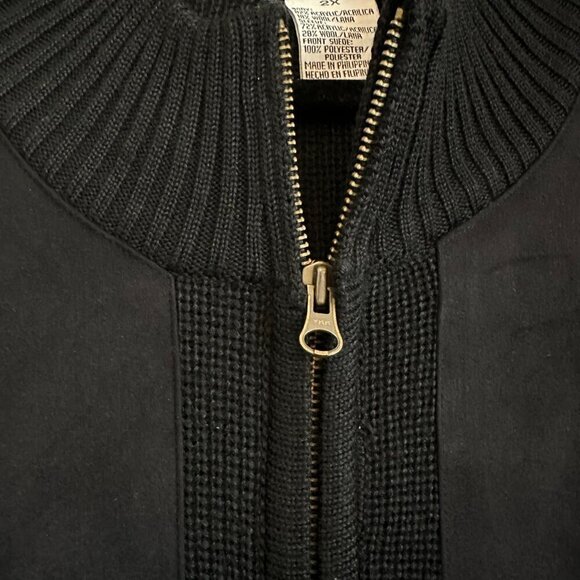 Jaclyn Smith warm black pullover sweater jumper zip crew neck plus 2X womens - Picture 4 of 13